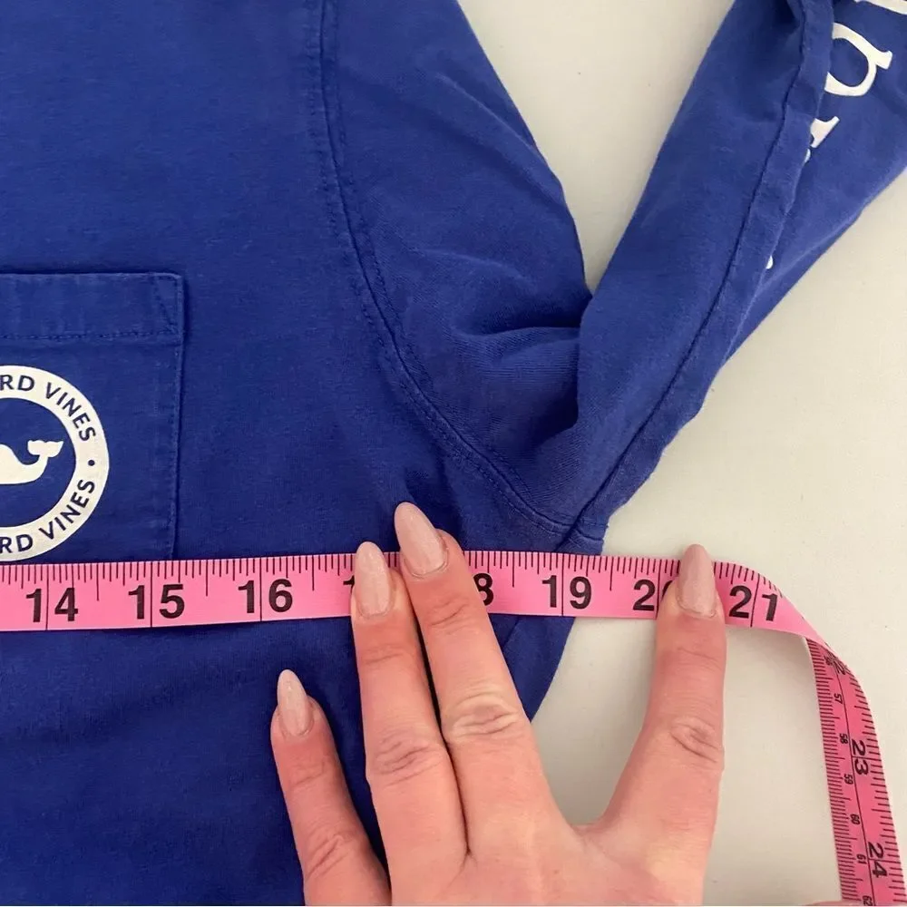 VINEYARD VINES Blue Crewneck Long Sleeve Shirt - Picture 9 of 10